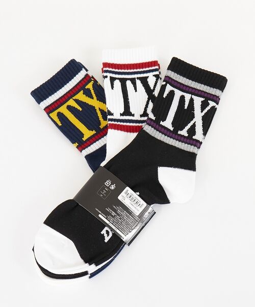 ABAHOUSE / アバハウス ソックス | 【Dickies / ディッキーズ】3P DKTXロゴソックス/3足パックロゴ靴 | 詳細2