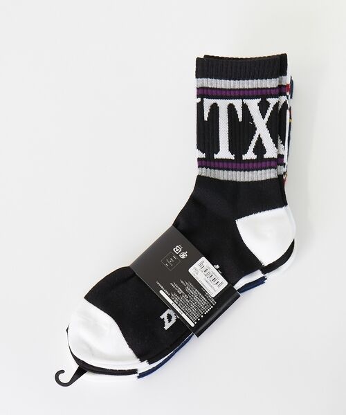 ABAHOUSE / アバハウス ソックス | 【Dickies / ディッキーズ】3P DKTXロゴソックス/3足パックロゴ靴 | 詳細4