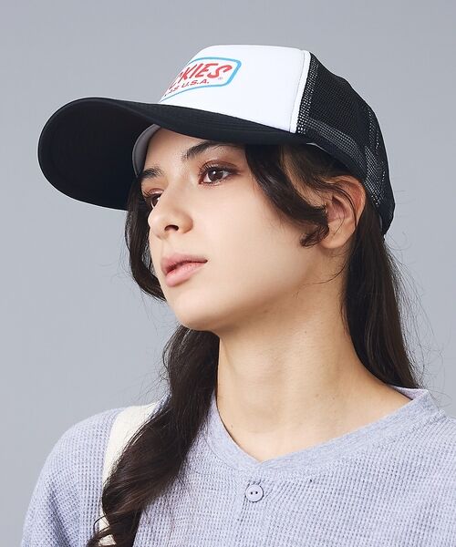 ABAHOUSE / アバハウス ハット | 【Dickies / ディッキーズ】PATCHMOTIF　MESH　CAP/パッ（ブラック）