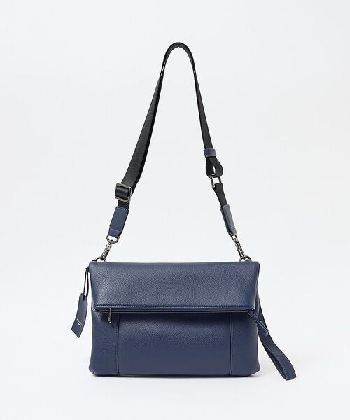 ABAHOUSE / アバハウス ショルダーバッグ | 【ABAHOUSE　les essentiels】定番2wayショルダー / ス（ネイビー）