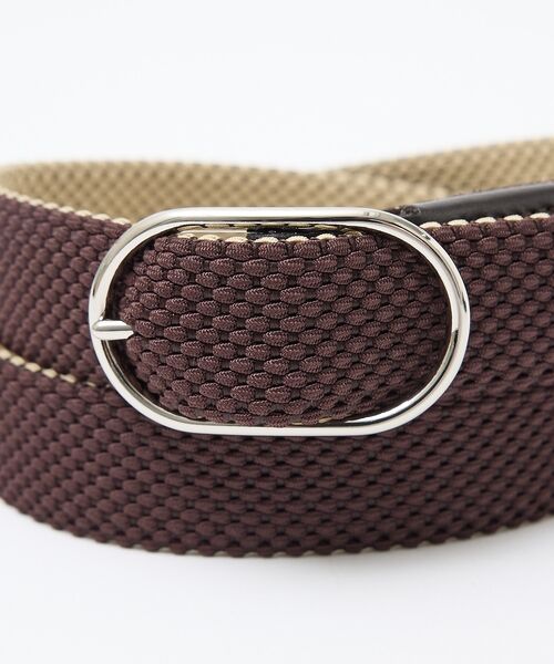 ABAHOUSE / アバハウス ベルト・サスペンダー | 【ABAHOUSE　les essentiels】リバーシブルゴムメッシュベルト | 詳細1