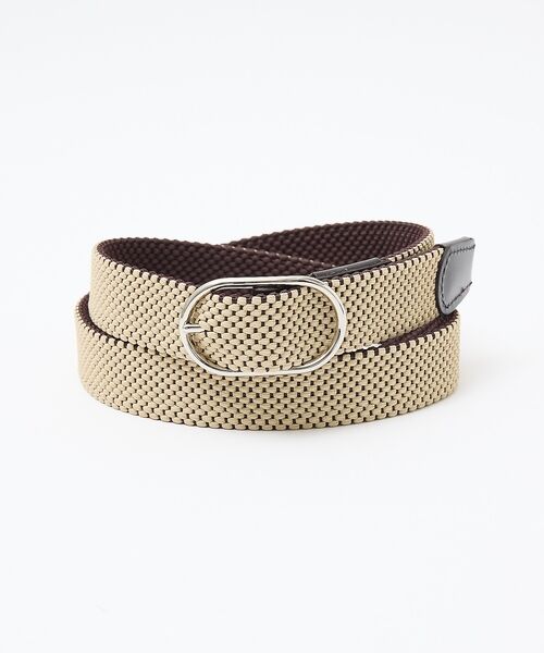 ABAHOUSE / アバハウス ベルト・サスペンダー | 【ABAHOUSE　les essentiels】リバーシブルゴムメッシュベルト | 詳細2