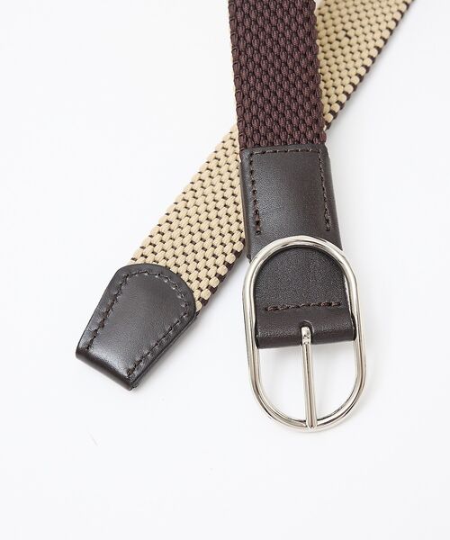 ABAHOUSE / アバハウス ベルト・サスペンダー | 【ABAHOUSE　les essentiels】リバーシブルゴムメッシュベルト | 詳細3