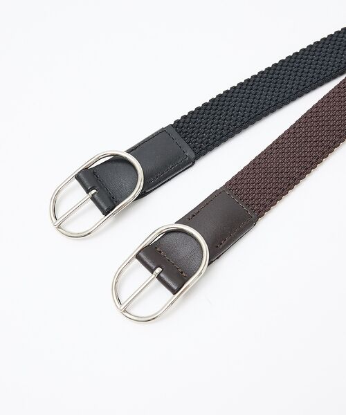 ABAHOUSE / アバハウス ベルト・サスペンダー | 【ABAHOUSE　les essentiels】リバーシブルゴムメッシュベルト | 詳細10
