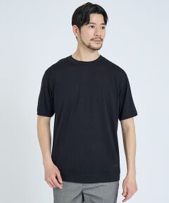 ABAHOUSE / アバハウス ニット・セーター | 【メリノウール100％】 ハイゲージニット Tシャツ【予約】