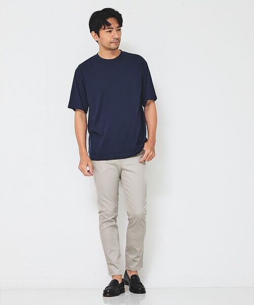 ABAHOUSE / アバハウス ニット・セーター | 【サマーニット】 メリノウール ハイゲージニット Tシャツ / UVカット / | 詳細11