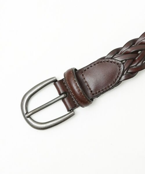 ABAHOUSE / アバハウス ベルト・サスペンダー | 【ON/OFF兼用】レザー メッシュ ベルト | 詳細2