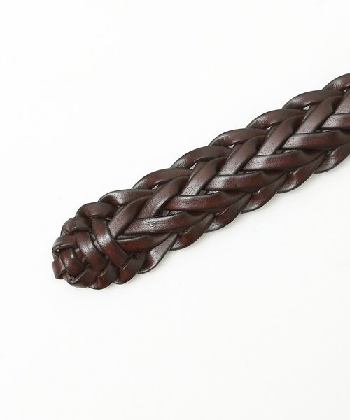 ABAHOUSE / アバハウス ベルト・サスペンダー | 【ON/OFF兼用】レザー メッシュ ベルト | 詳細4