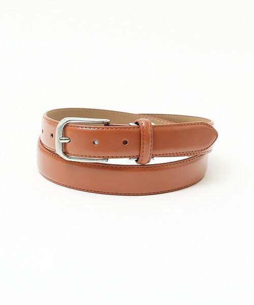 ABAHOUSE / アバハウス ベルト・サスペンダー | レザー ドレスベルト（キャメル）