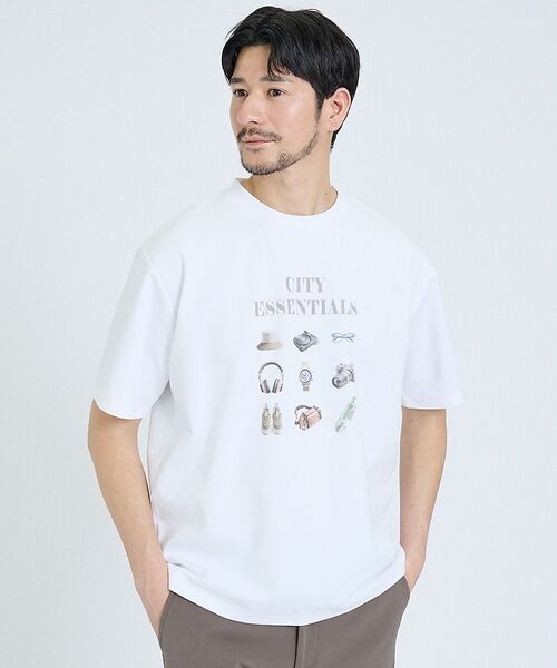 ABAHOUSE / アバハウス Tシャツ | 【ESSENTIALS】 半袖Tシャツ（イエロー）