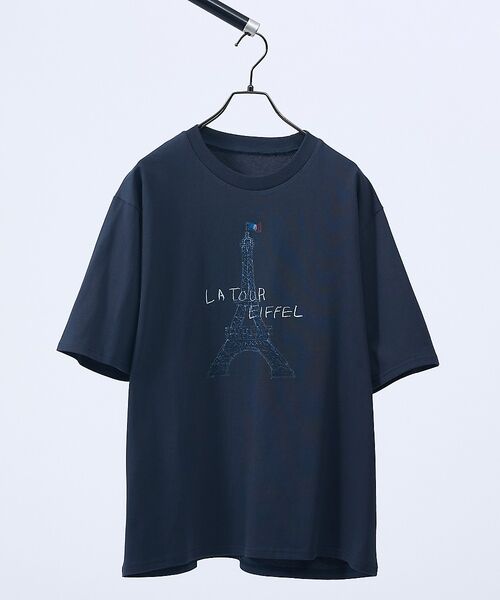 ABAHOUSE / アバハウス Tシャツ | HAND DRAWN ART – TOWER Tシャツ / プリントTシャツ【予（ブラック）