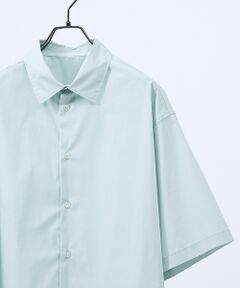 ABAHOUSE / アバハウス シャツ・ブラウス | ストレッチコットン レギュラーカラー リラックス半袖シャツ / オーバーサイズ【
