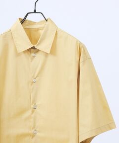 ABAHOUSE / アバハウス シャツ・ブラウス | ストレッチコットン レギュラーカラー リラックス半袖シャツ / オーバーサイズ【