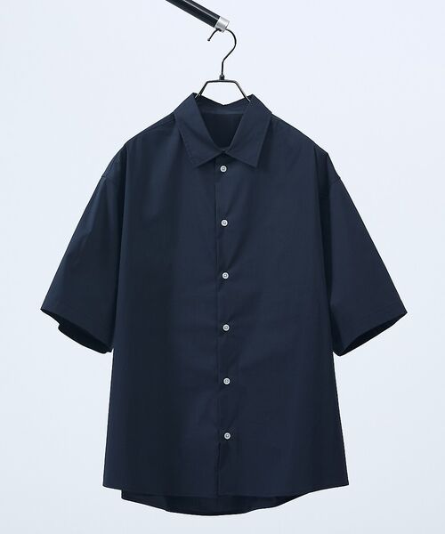 ABAHOUSE / アバハウス シャツ・ブラウス | ストレッチコットン レギュラーカラー リラックス半袖シャツ / オーバーサイズ【 | 詳細3