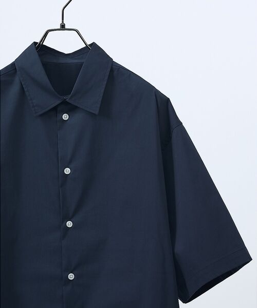 ABAHOUSE / アバハウス シャツ・ブラウス | ストレッチコットン レギュラーカラー リラックス半袖シャツ / オーバーサイズ【 | 詳細6