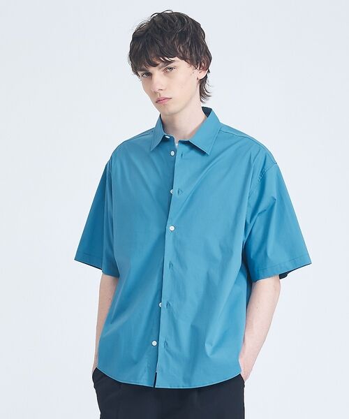 ABAHOUSE / アバハウス シャツ・ブラウス | ストレッチコットン レギュラーカラー リラックス半袖シャツ / オーバーサイズ | 詳細29