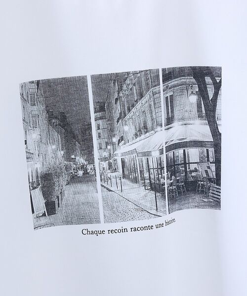 ABAHOUSE / アバハウス Tシャツ | PARIS BACK ALLEY フォトプリント 半袖Tシャツ / オーバーサイ | 詳細5