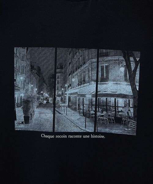 ABAHOUSE / アバハウス Tシャツ | PARIS BACK ALLEY フォトプリント 半袖Tシャツ / オーバーサイ | 詳細8
