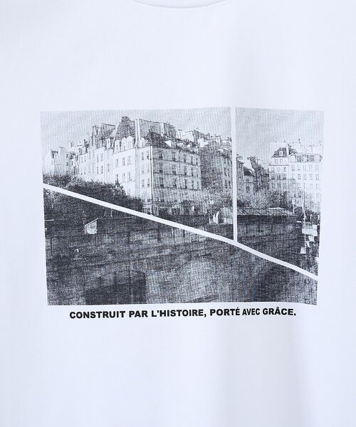 ABAHOUSE / アバハウス Tシャツ | PARIS BACK ALLEY フォトプリント 半袖Tシャツ / オーバーサイ | 詳細11
