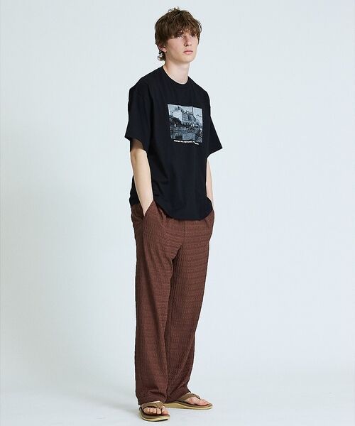 ABAHOUSE / アバハウス Tシャツ | PARIS BACK ALLEY フォトプリント 半袖Tシャツ / オーバーサイ | 詳細24
