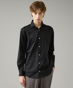 ABAHOUSE / アバハウス シャツ・ブラウス | 【ON/OFF兼用】SOLOTEXコットン 36ゲージ モクロディ ストレッチシ