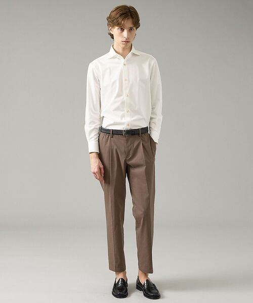 ABAHOUSE / アバハウス シャツ・ブラウス | 【ON/OFF兼用】SOLOTEXコットン 36ゲージ モクロディ ストレッチシ | 詳細1