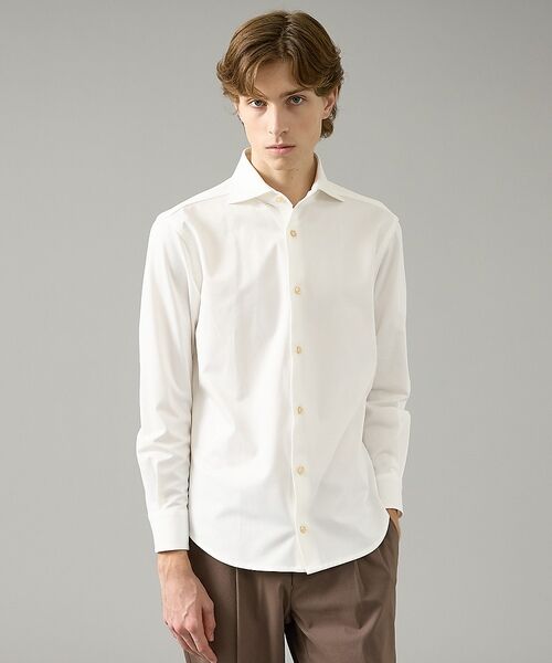 ABAHOUSE / アバハウス シャツ・ブラウス | 【ON/OFF兼用】SOLOTEXコットン 36ゲージ モクロディ ストレッチシ | 詳細3