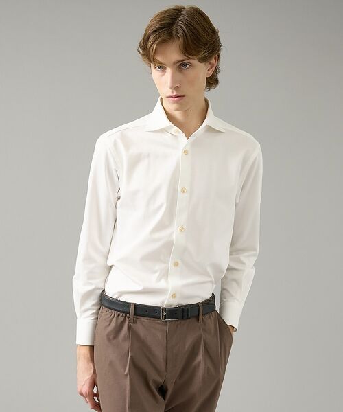 ABAHOUSE / アバハウス シャツ・ブラウス | 【ON/OFF兼用】SOLOTEXコットン 36ゲージ モクロディ ストレッチシ | 詳細4