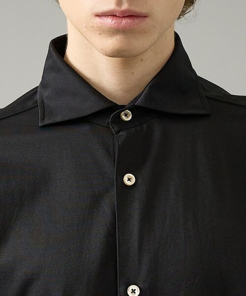 ABAHOUSE / アバハウス シャツ・ブラウス | 【ON/OFF兼用】SOLOTEXコットン 36ゲージ モクロディ ストレッチシ | 詳細9