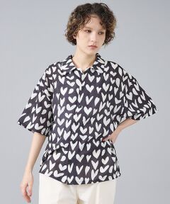 ABAHOUSE / アバハウス シャツ・ブラウス | 【Revo. / レヴォ】TH-4082 / ハートペイント ドットパターン ボ