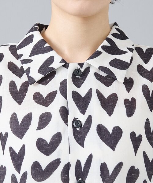 ABAHOUSE / アバハウス シャツ・ブラウス | 【Revo. / レヴォ】TH-4082 ハートペイント ドットパターン ボック | 詳細7