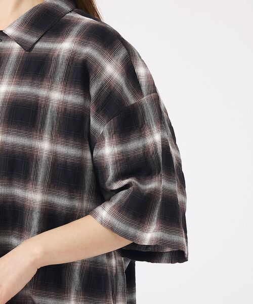 ABAHOUSE / アバハウス シャツ・ブラウス | 【Revo. / レヴォ】TH-4093 / オンブレチェック 半袖シャツ / | 詳細11
