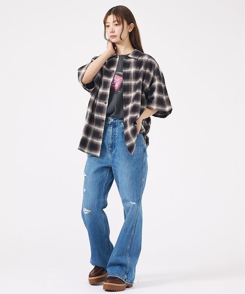 ABAHOUSE / アバハウス シャツ・ブラウス | 【Revo. / レヴォ】TH-4093 / オンブレチェック 半袖シャツ / | 詳細2