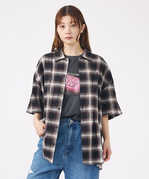 ABAHOUSE / アバハウス シャツ・ブラウス | 【Revo. / レヴォ】TH-4093 / オンブレチェック 半袖シャツ / | 詳細4