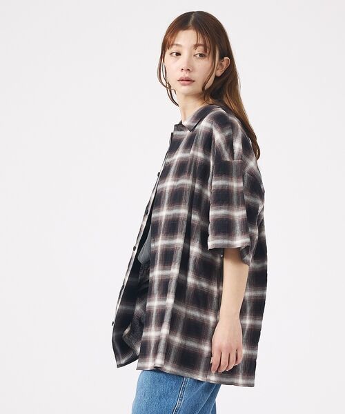 ABAHOUSE / アバハウス シャツ・ブラウス | 【Revo. / レヴォ】TH-4093 / オンブレチェック 半袖シャツ / | 詳細5