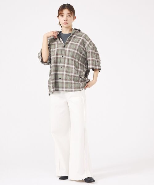 ABAHOUSE / アバハウス シャツ・ブラウス | 【Revo. / レヴォ】TH-4093 / オンブレチェック 半袖シャツ / | 詳細16