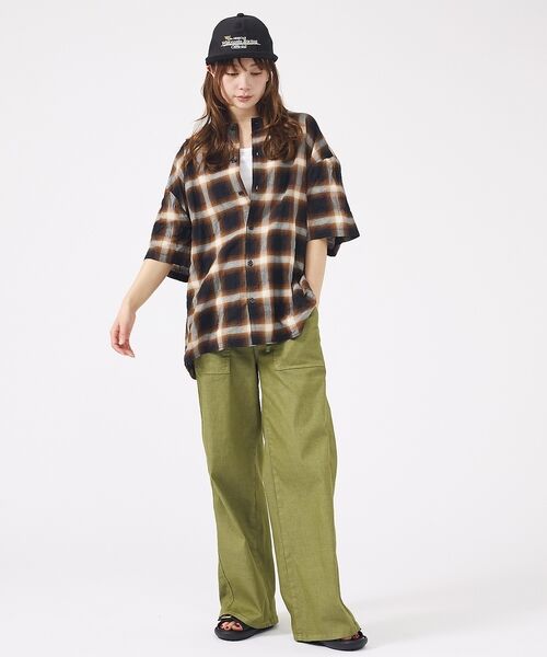 ABAHOUSE / アバハウス シャツ・ブラウス | 【Revo. / レヴォ】TH-4093 / オンブレチェック 半袖シャツ / | 詳細28