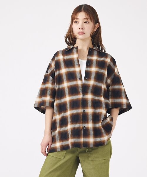 ABAHOUSE / アバハウス シャツ・ブラウス | 【Revo. / レヴォ】TH-4093 / オンブレチェック 半袖シャツ / | 詳細20