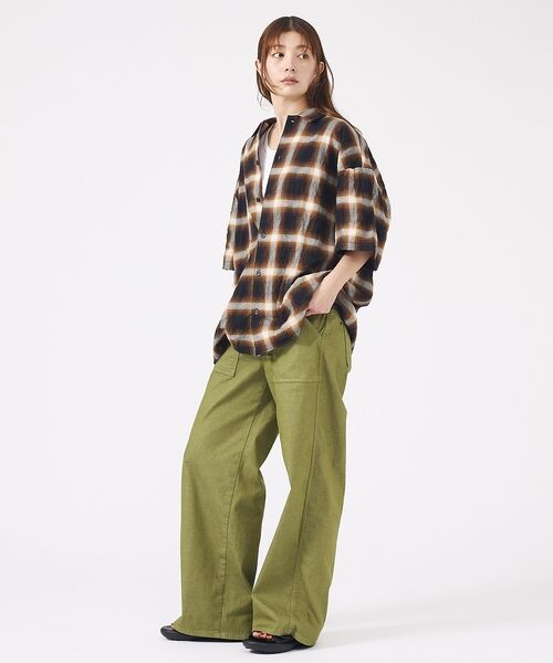 ABAHOUSE / アバハウス シャツ・ブラウス | 【Revo. / レヴォ】TH-4093 / オンブレチェック 半袖シャツ / | 詳細22