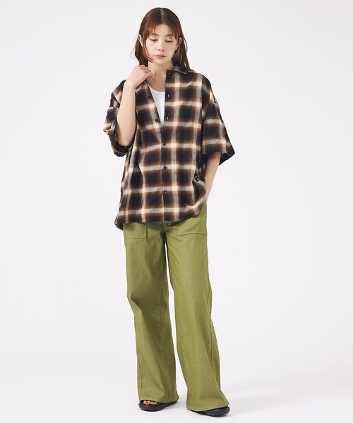 ABAHOUSE / アバハウス シャツ・ブラウス | 【Revo. / レヴォ】TH-4093 / オンブレチェック 半袖シャツ / | 詳細24
