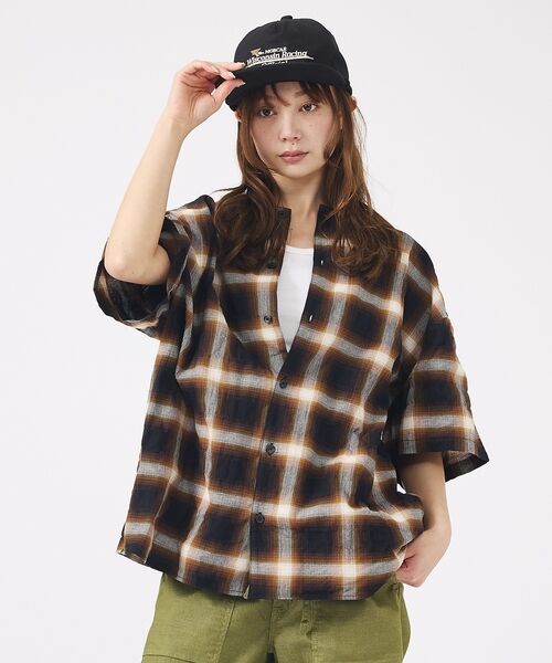 ABAHOUSE / アバハウス シャツ・ブラウス | 【Revo. / レヴォ】TH-4093 / オンブレチェック 半袖シャツ / | 詳細25