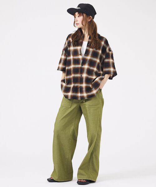 ABAHOUSE / アバハウス シャツ・ブラウス | 【Revo. / レヴォ】TH-4093 / オンブレチェック 半袖シャツ / | 詳細26