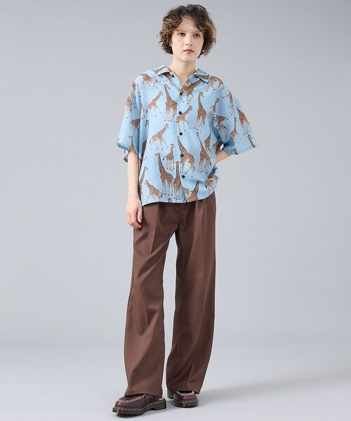 ABAHOUSE / アバハウス シャツ・ブラウス | 【Revo. / レヴォ】TH-4109 アニマルパターン 半袖シャツ / ユニ | 詳細10
