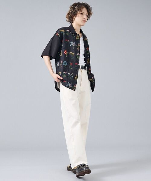 ABAHOUSE / アバハウス シャツ・ブラウス | 【Revo. / レヴォ】TH-4085 フラワーエンブロイダリー 刺繍 半袖シ | 詳細2