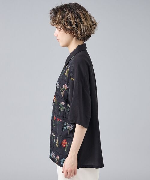 ABAHOUSE / アバハウス シャツ・ブラウス | 【Revo. / レヴォ】TH-4085 フラワーエンブロイダリー 刺繍 半袖シ | 詳細4
