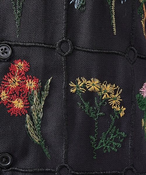 ABAHOUSE / アバハウス シャツ・ブラウス | 【Revo. / レヴォ】TH-4085 フラワーエンブロイダリー 刺繍 半袖シ | 詳細7