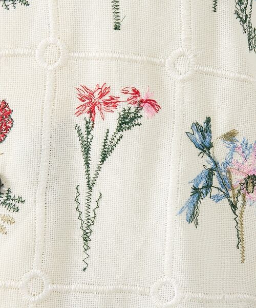 ABAHOUSE / アバハウス シャツ・ブラウス | 【Revo. / レヴォ】TH-4085 フラワーエンブロイダリー 刺繍 半袖シ | 詳細10