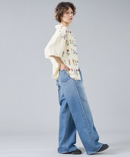 ABAHOUSE / アバハウス シャツ・ブラウス | 【Revo. / レヴォ】TH-4085 フラワーエンブロイダリー 刺繍 半袖シ | 詳細11