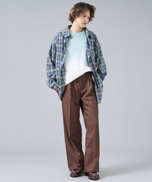 ABAHOUSE / アバハウス シャツ・ブラウス | 【Revo. / レヴォ】TH-4105 オンブレチェック 長袖シャツ / ユニ | 詳細18
