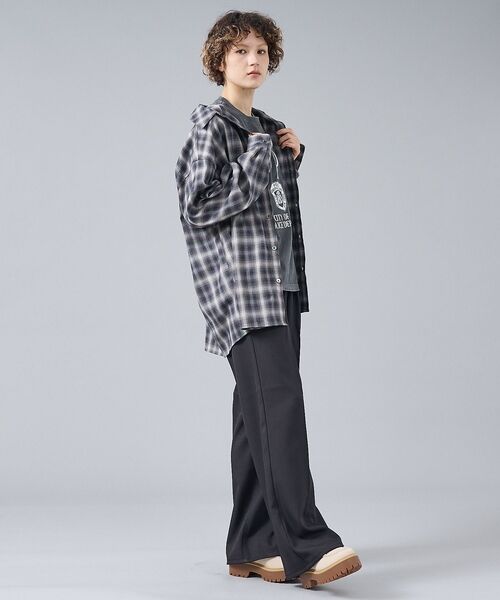 ABAHOUSE / アバハウス シャツ・ブラウス | 【Revo. / レヴォ】TH-4105 オンブレチェック 長袖シャツ / ユニ | 詳細2